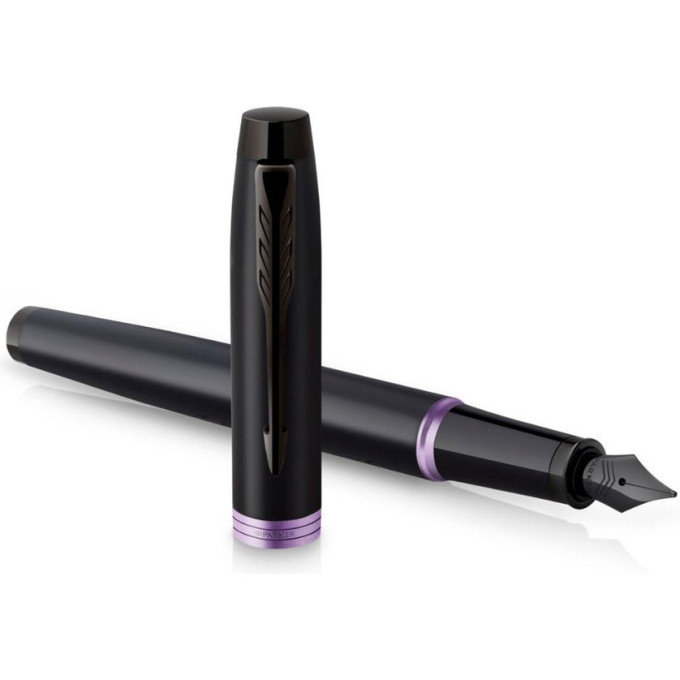 Ручка перьевая PARKER IM VIBRANT RINGS F315 AMETHYST PURPLE PVD M CW2172949